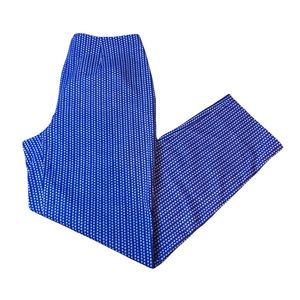 Piazza Sempione Audrey Blue Printed Cropped Pants size 6